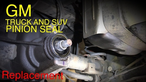 Thumbnail for Gm Truck and SUV Pinion Seal Replacement