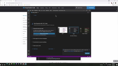 Thumbnail for Visual Studio Code Intro