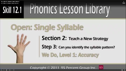 Thumbnail for PLL_Skill 12.1_Section 2_Step 3_We Do 1 - PLL Skill 12.0 - Phonics Lesson Library Multisyllable Skills