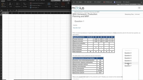 Thumbnail for entry SCM 361 - Production Planning &amp; MRP Office Hour