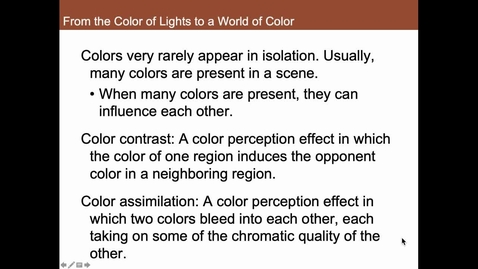 Thumbnail for From the Color of Lights to a World of Color