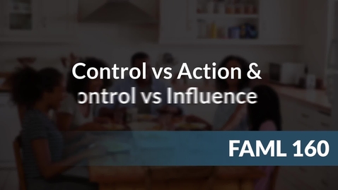 Thumbnail for Control vs Action &amp; Control vs Influence