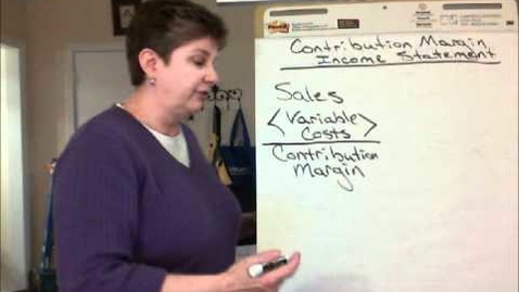 Thumbnail for Contribution Margin Income Statement