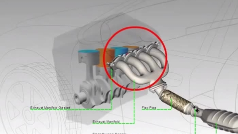Thumbnail for Cracked Exhaust Manifold Animation