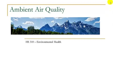 Thumbnail for Ambient Air Quality