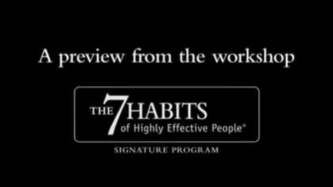 Thumbnail for entry FranklinCovey's The 7 Habits Video Preview: Stone