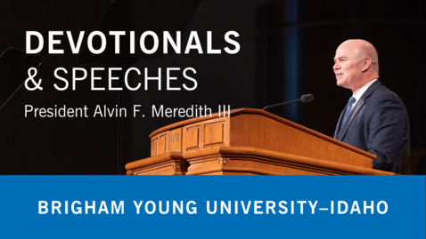 Thumbnail for President Alvin F. Meredith III - Covenant-Keeping Disciple Leaders