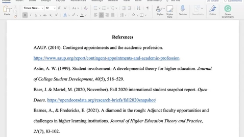 Thumbnail for APA Hanging Indent Word Mac.mp4