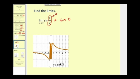 Thumbnail for Limits At Infinity - Additional Examples
