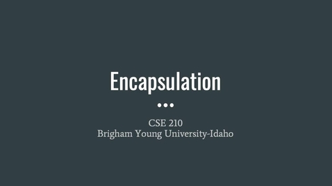 Thumbnail for Encapsulation