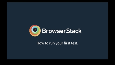 Thumbnail for How to setup your first Manual Cross Browser Test on BrowserStack Live