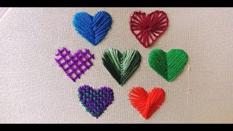 Thumbnail for HAND EMBROIDERY,7(seven)Love Easy Embroidery Stitch,Easy Hand Embroidery