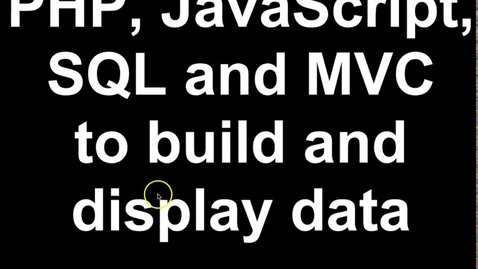 Thumbnail for PHP JSON AJAX in a Dynamic Site