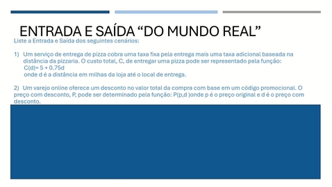 Thumbnail for Real World Input and Output (Portuguese)