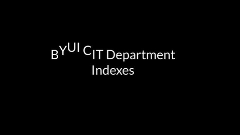 Thumbnail for MySQL Indexes