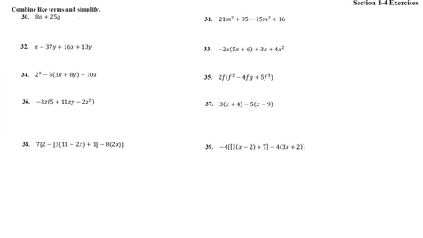 Thumbnail for Math 101 1-4 Solutions 30-39