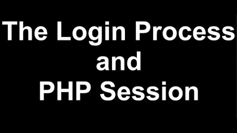 Thumbnail for Login Process and Sessions