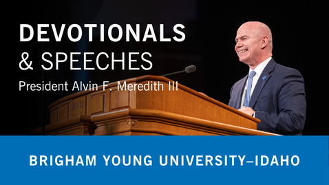 Thumbnail for Alvin F. Meredith III - "How Can One Person Be a Peacemaker?"