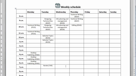 Thumbnail for How to create a weekly schedule