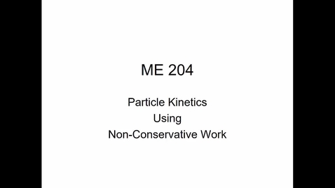 Thumbnail for Particle Kinetics Using Non-Conservative Work