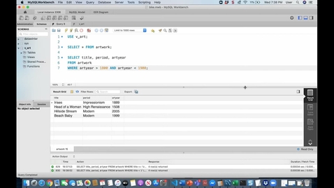 Thumbnail for entry Single Table Queries Practice