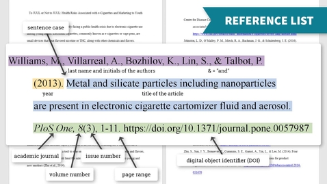 Thumbnail for Introduction to Citation Styles: APA 7th ed.