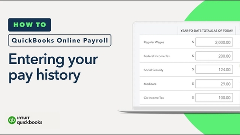 Thumbnail for How to enter pay history in QuickBooks Online Payroll