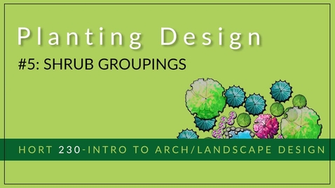 Thumbnail for #5 - Shrub Groupings (pencil)