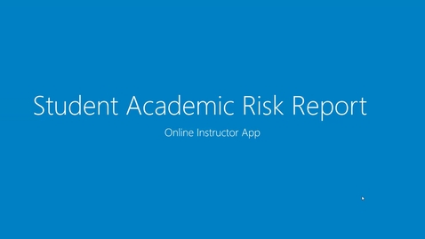 Thumbnail for Student Risk Report - March 22nd 2021, 10:12:37 am