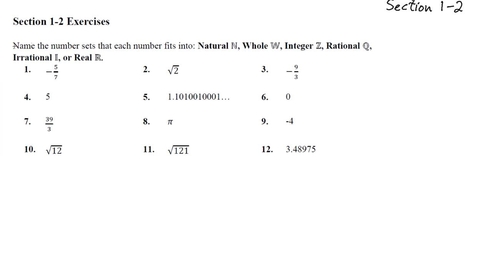 Thumbnail for Math 101 1-2 Solutions 1-12