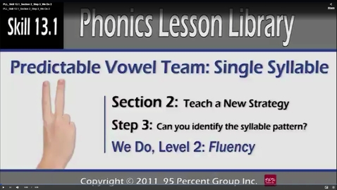 Thumbnail for PLL_Skill 13.1_Section 2_Step 3_We Do 2 - PLL Skill 13.0 - Phonics Lesson Library Multisyllable Skills