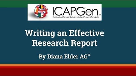 Thumbnail for Writing an Effective Research Report