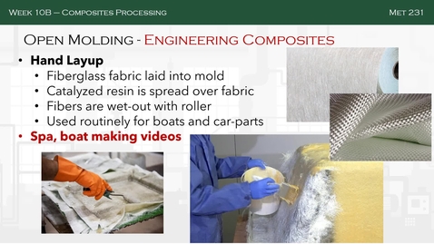 Thumbnail for Week 10B - Composites Processing_Part III