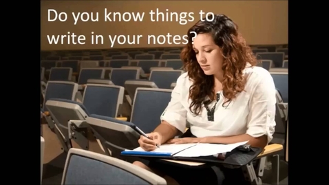 Thumbnail for Note Taking