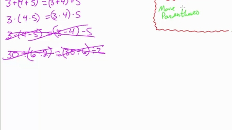 Thumbnail for MATH 100A 4-5 Part A Properties of Numbers