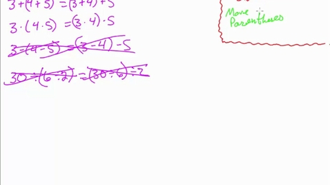 Thumbnail for entry MATH 100A 4-5 Part A Properties of Numbers