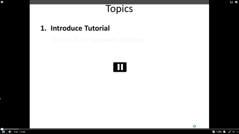Thumbnail for ME 172 6.1 - Convert Entities Offset Entities Offset From Surface