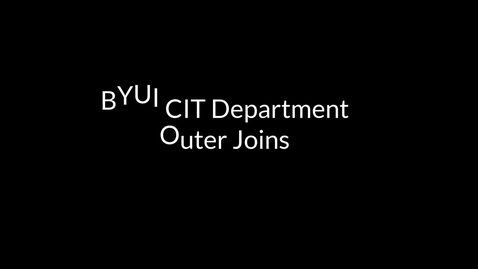 Thumbnail for MySQL Outer Joins