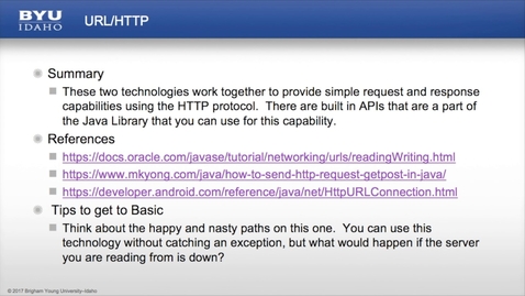 Thumbnail for URL and HTTP Introduction