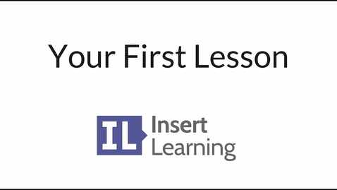 Thumbnail for First Lesson with InsertLearning