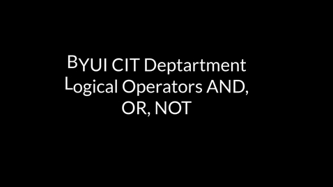 Thumbnail for MySQL Logical Operators AND OR NOT