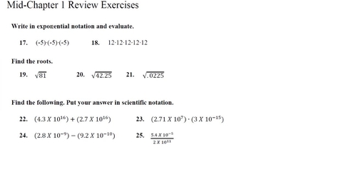 Thumbnail for Math 101 1-Mid Review Solutions 17-41