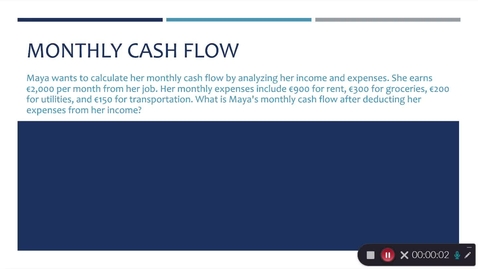 Thumbnail for Monthly Cash Flow L3 Slides 17-20