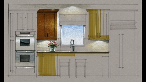 Thumbnail for Tutorial - Hand Rendering, Kitchen Elevation, 160223