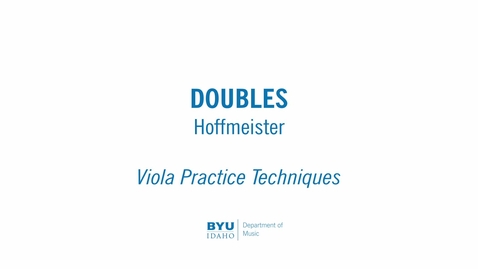 Thumbnail for Viola Practice Techniques - _Doubles -_Hoffmeister