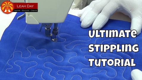 Thumbnail for How to Quilt Stippling! Quilting on a Home Machine and Longarm Frame