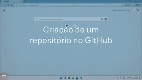 Thumbnail for WDD231 Criação de um repositorio no GitHub