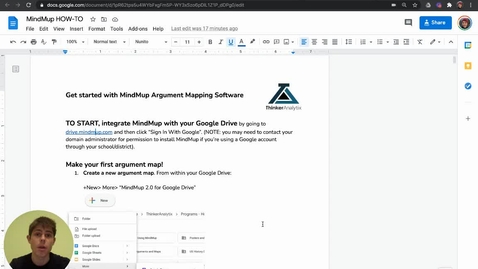 Thumbnail for How to Use MindMup