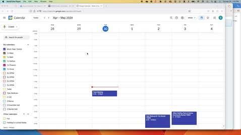 Thumbnail for entry Google Cal Work Scheduling MDPRD