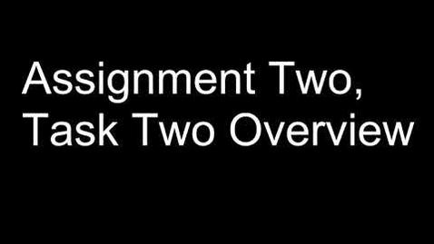 Thumbnail for Assignment 2, Task 2 Overview